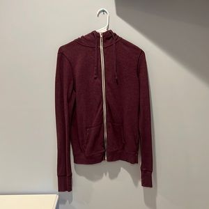 Maroon/Purple Zip Up Sweatshirt Size:M